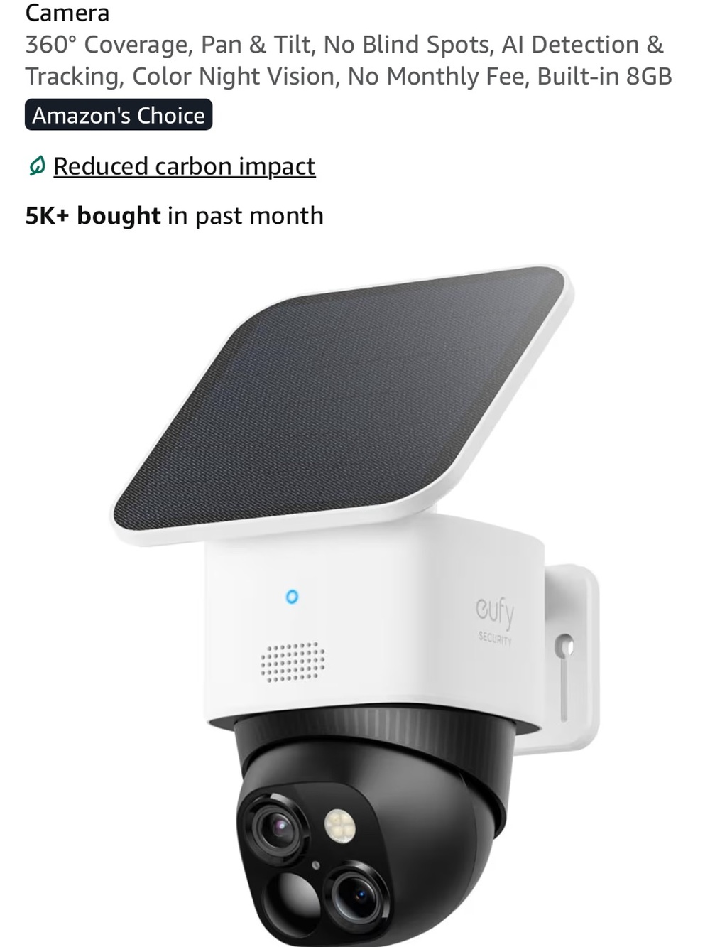 BRAND NEW eufy Security SoloCam S340, 3K Dual-Lens Solar Security Camera
